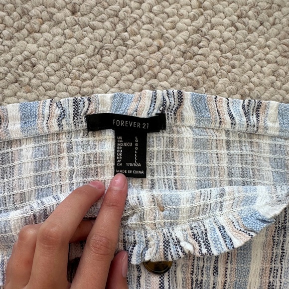 Strapless Striped Romper - Picture 4 of 4